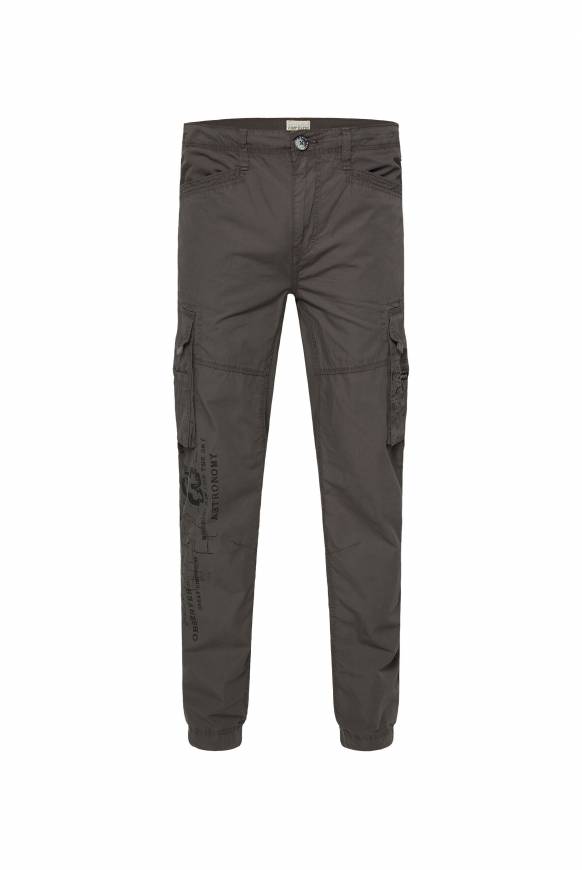 Soccx Leichte Cargohose mit Label Prints mud Valentinstagsangebot