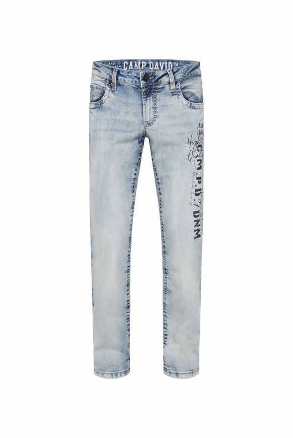 Soccx Jeans NI:CO Regular Fit mid blue printed Jubiläumsangebot