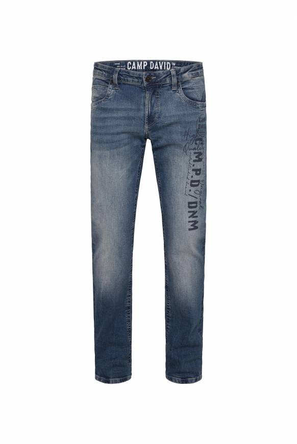 Soccx Jeans NI:CO Regular Fit dark blue printed Heißer Verkauf