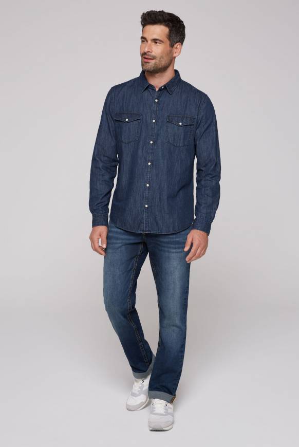 Soccx Jeanshemd Regular Fit blue vintage Blitzangebot