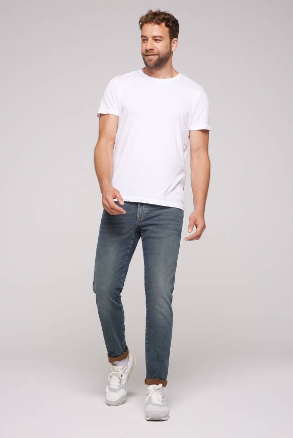 Soccx Jeans DA:VD Regular Fit blue brown VIP-Rabatte