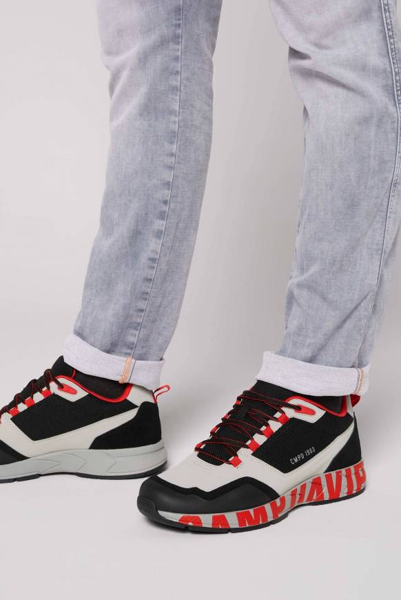 Soccx Power Sneaker im Materialmix mit XL-Logo black Letzte 3 Tage