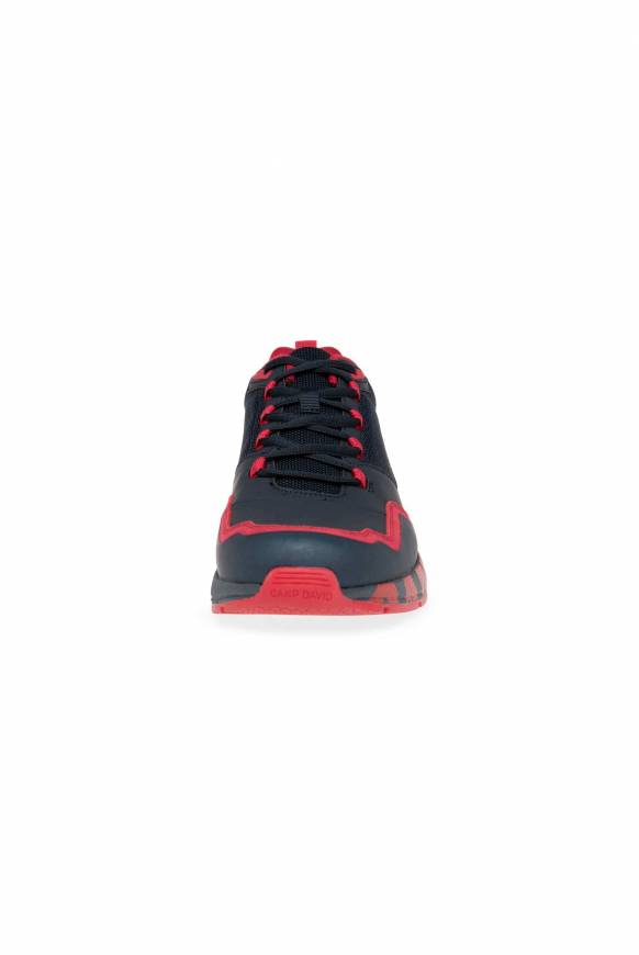 Soccx Power Sneaker im Materialmix mit XL-Logo navy / red JETZT KAUFEN