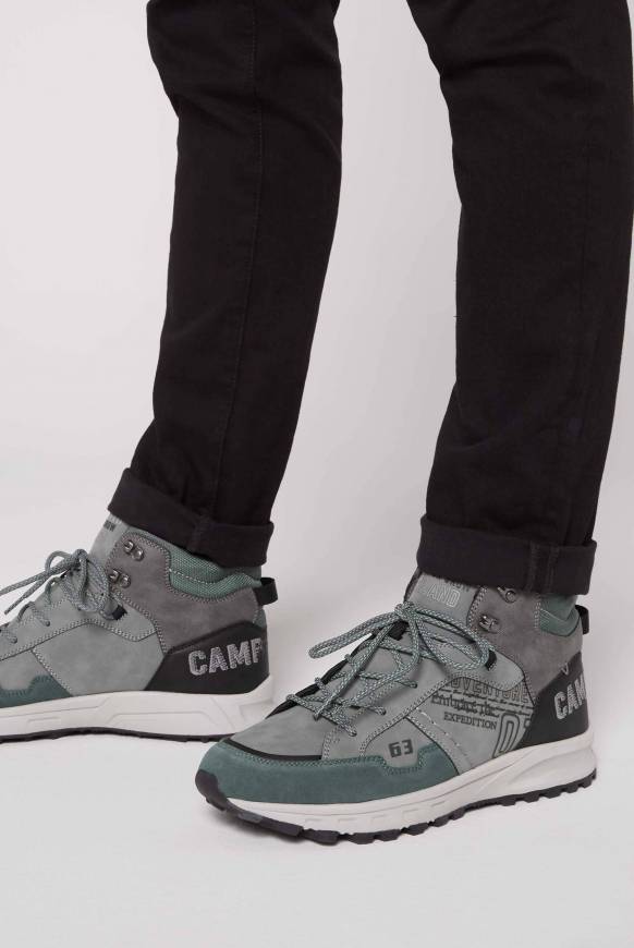 Soccx High Top Hiking Sneaker mit Logo Artworks deep forest Zeitbegrenzte Promotion