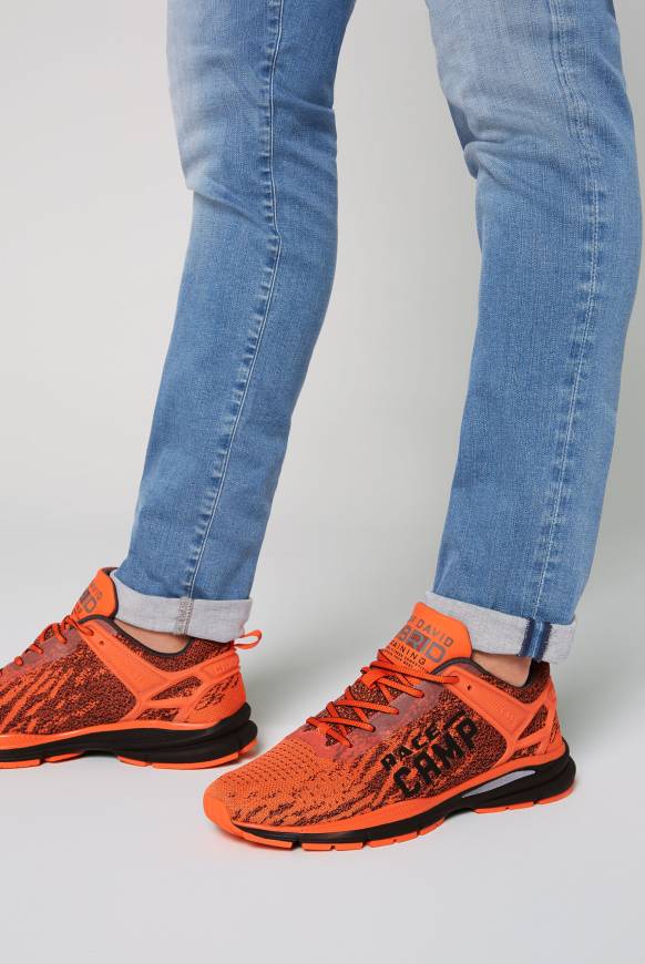 Soccx Running Sneaker mit Knit-Design und Rubber Logo signal orange Nur für heute