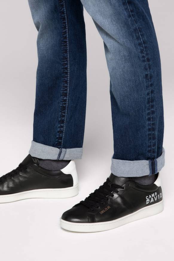 Soccx Sneaker aus Leder mit Logo Prints black Discount Store für neue Produkte