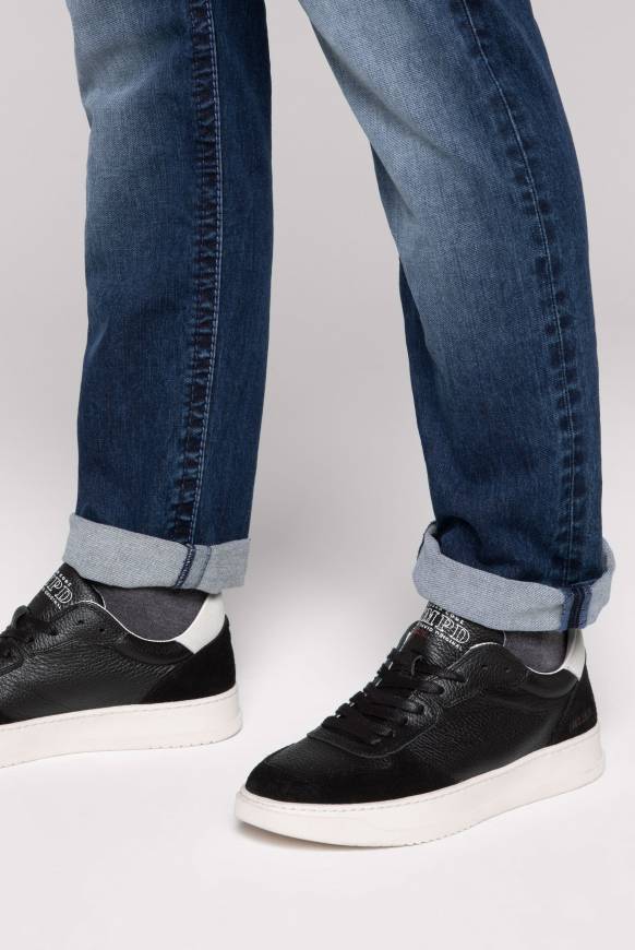 Soccx Premium Sneaker aus Leder black Nur noch ein Tag übrig