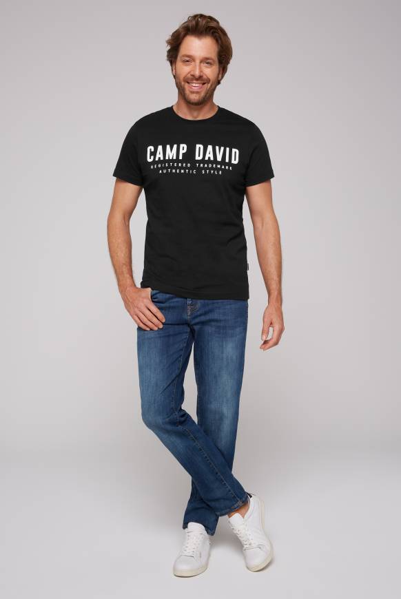 Soccx Basic Logo T-Shirt black Super Rabatt