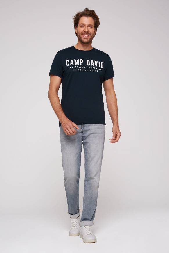 Soccx Basic Logo T-Shirt blue navy Riesige Rabatte