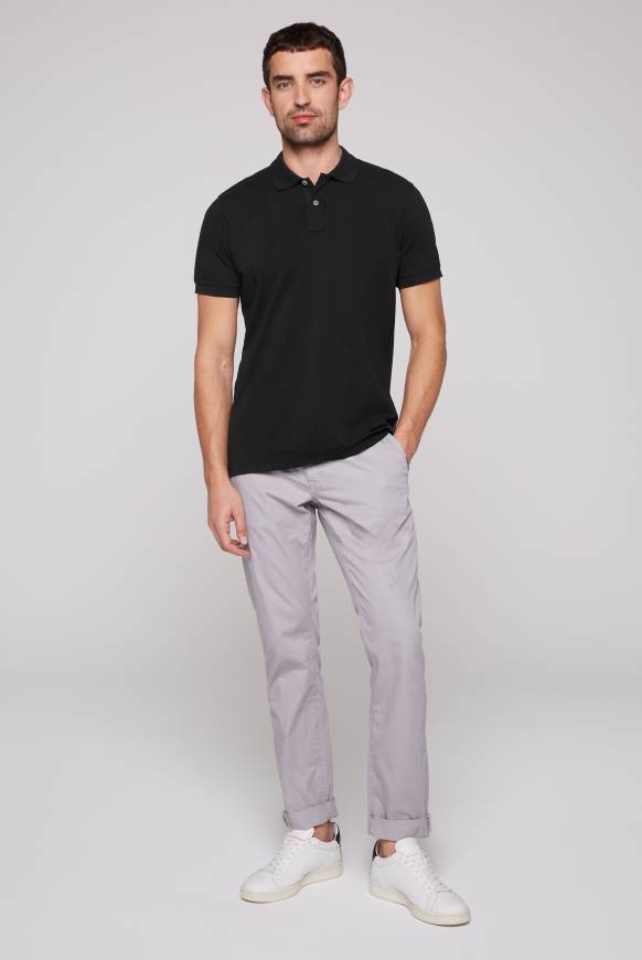 Soccx Basic Pikee-Polo mit Trikotkragen black Outlet