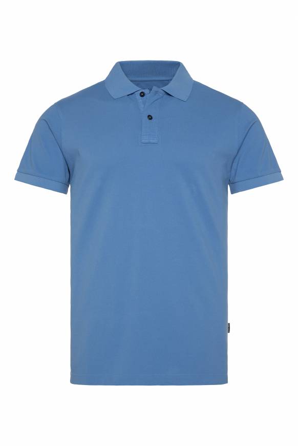 Soccx Basic Pikee-Polo mit Trikotkragen sky blue Auslauf