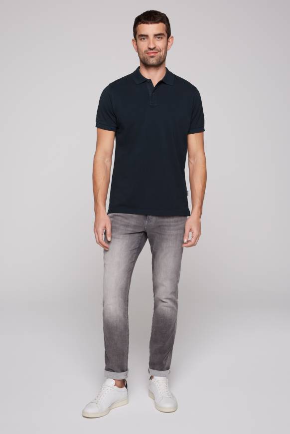 Soccx Basic Pikee-Polo mit Trikotkragen blue navy Verkauf
