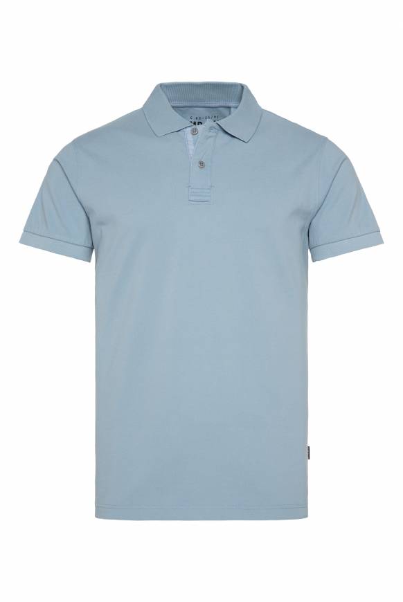 Soccx Basic Pikee-Polo mit Trikotkragen new blue Hotsell