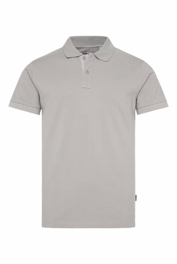 Soccx Basic Pikee-Polo mit Trikotkragen polo grey im Angebot