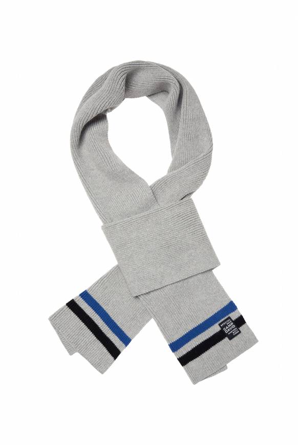 Soccx Rippstrickschal mit Streifen-Details granite melange Zeitbegrenzte Promotion