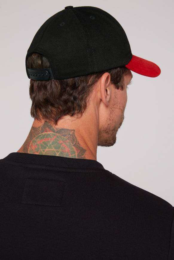 Soccx Base Cap mit Logo Artwork black / red Bis zu 50% Rabatt