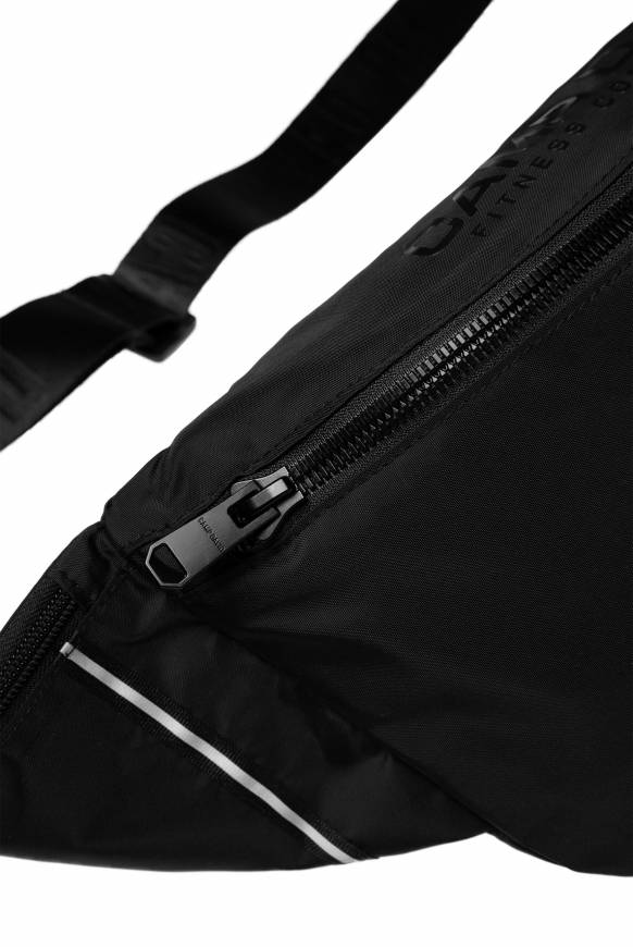 Soccx Große Gürteltasche mit Logo Print black Kostenloser Versand international