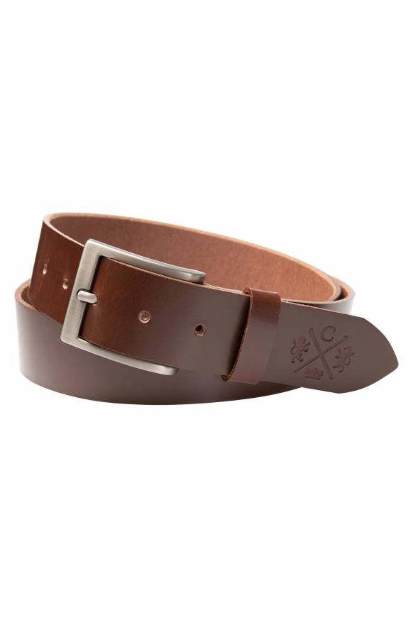 Soccx Ledergürtel mit matter Dornschließe brown Black Friday Preise