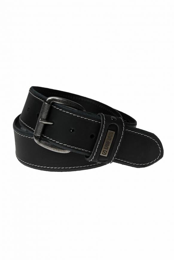 Soccx Ledergürtel black Outlet