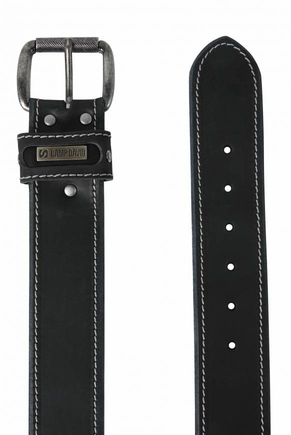 Soccx Ledergürtel black Outlet