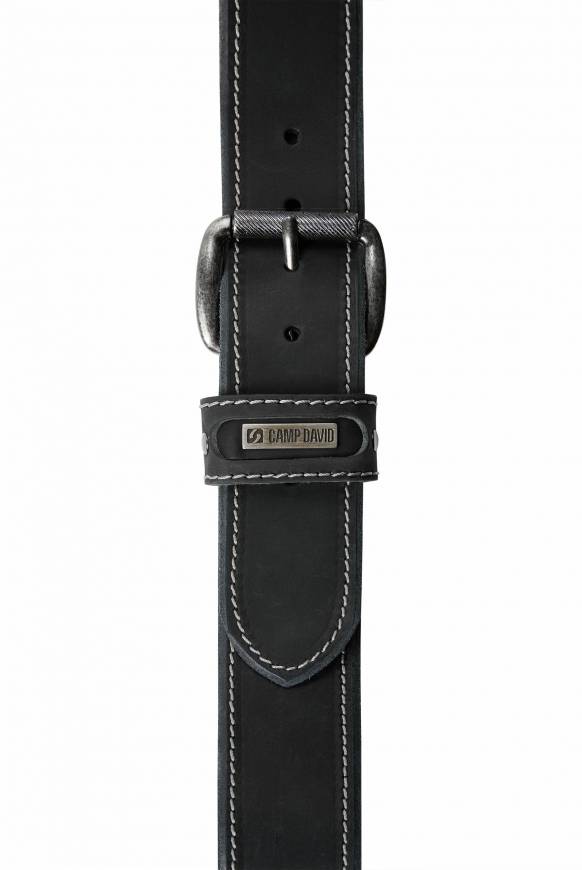 Soccx Ledergürtel black Outlet