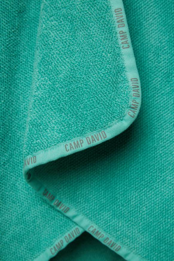 Soccx Badehandtuch mit Logo-Saum 70 x 140 cm cool green Limitierter Zeitrabatt