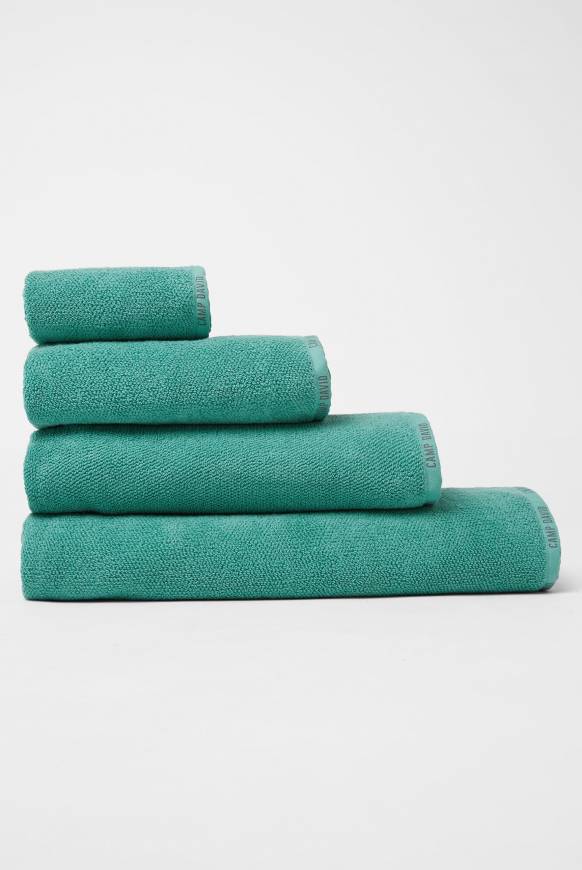 Soccx Badehandtuch mit Logo-Saum 70 x 140 cm cool green Limitierter Zeitrabatt
