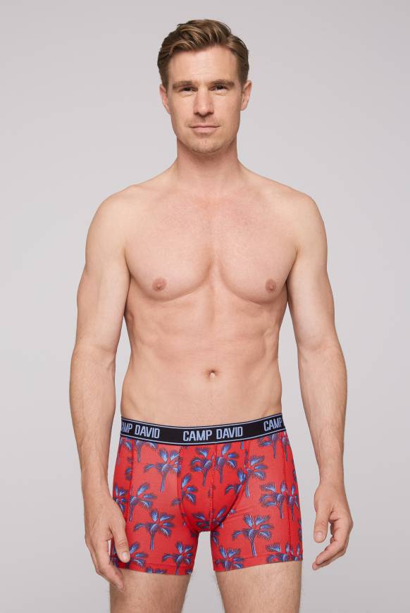Soccx Boxershorts mit All Over Print, 2er-Pack surf grey / red Günstig kaufen