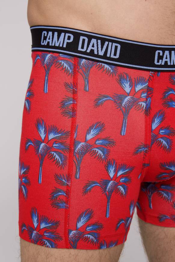 Soccx Boxershorts mit All Over Print, 2er-Pack surf grey / red Günstig kaufen