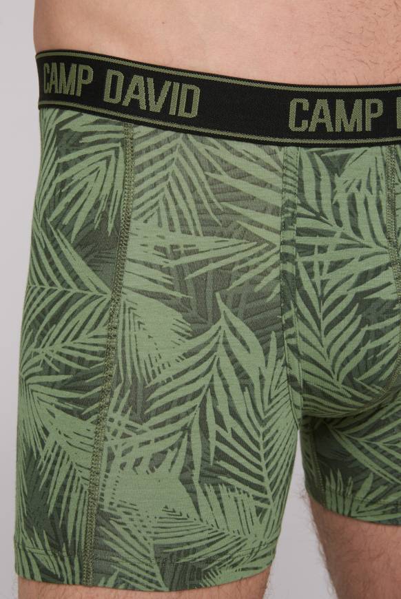 Soccx Boxershorts mit All Over Print, 2er-Pack khaki / sky blue Exklusivangebot