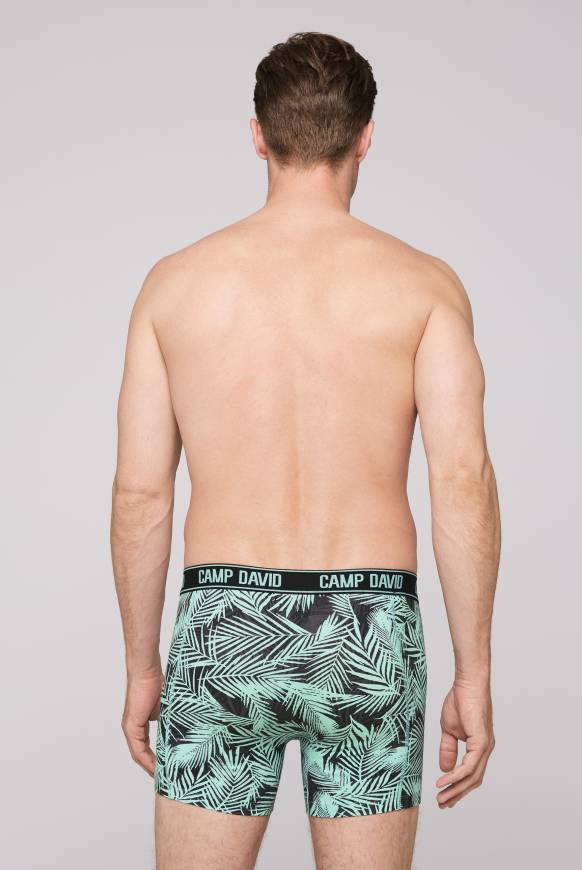 Soccx Boxershorts mit All Over Print, 2er-Pack aqua / neon lime Preisnachlass