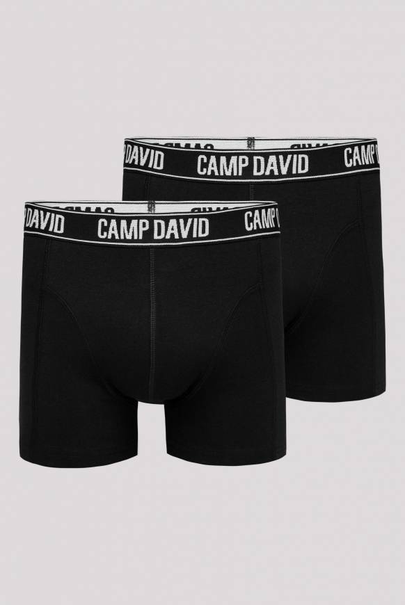 Soccx Boxershorts mit Logo-Bund, 2er-Pack black / black Saisonschlussverkauf