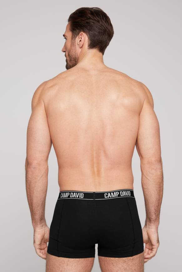 Soccx Boxershorts mit Logo-Bund, 2er-Pack black / black Saisonschlussverkauf