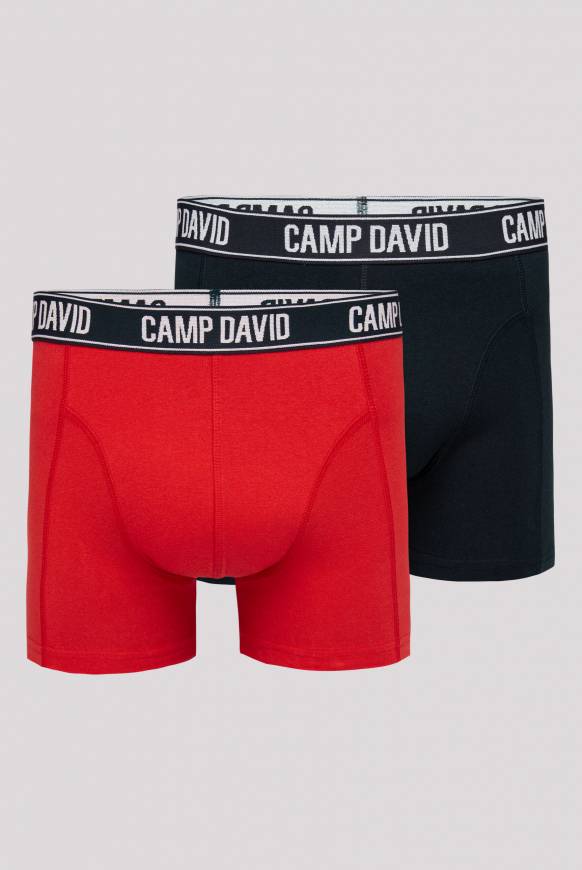 Soccx Boxershorts mit Logo-Bund, 2er-Pack red / navy Black Friday