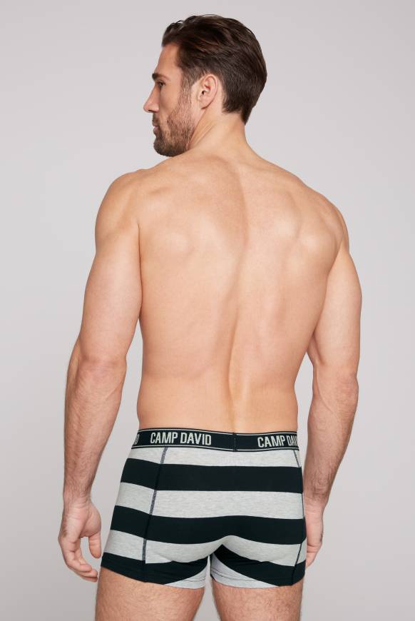 Soccx Boxershorts mit Logo-Bund, 2er-Pack greymel.uni/greymel.navy str Cyber Monday