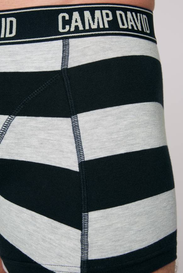 Soccx Boxershorts mit Logo-Bund, 2er-Pack greymel.uni/greymel.navy str Cyber Monday