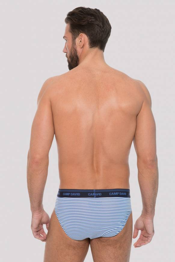 Soccx Slip mit Streifen opticwhite / deep sky S Zeitlich begrenztes Angebot
