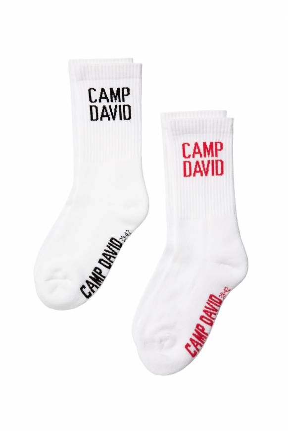 Soccx Tennissocken mit Logo im Doppelpack opticwhite Letzte 2 Tage