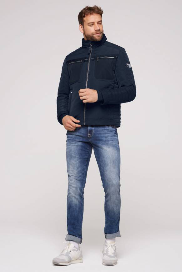 Soccx Winterjacke im Biker-Design blue navy Bis zu 65% Rabatt