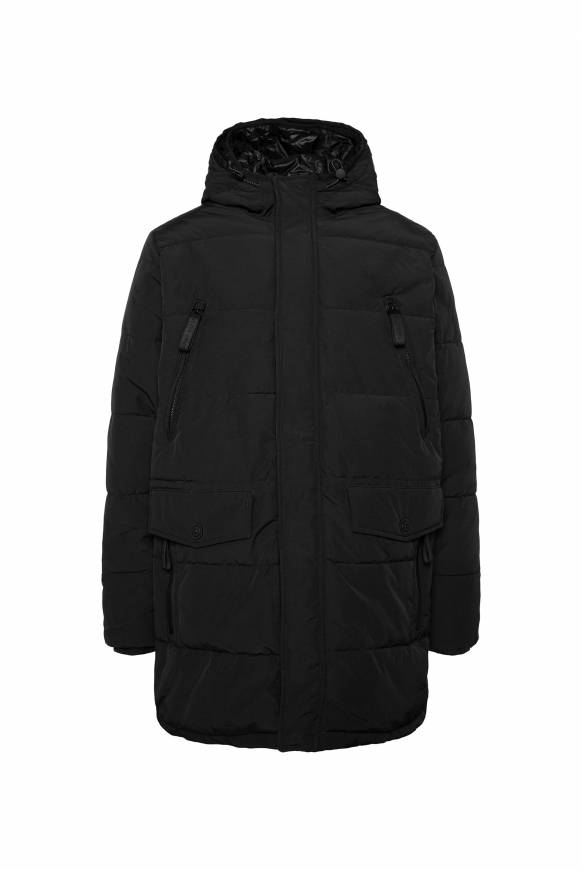 Soccx Stepp-Parka mit Kapuzen-Layering black Bis zu 55% Rabatt
