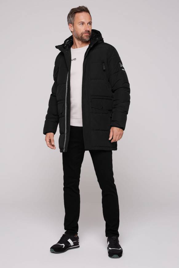 Soccx Stepp-Parka mit Kapuzen-Layering black Bis zu 55% Rabatt