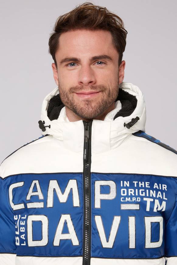 Soccx Winterjacke mit Colour-Blocking und Logo-Design kitt Speichern exportieren