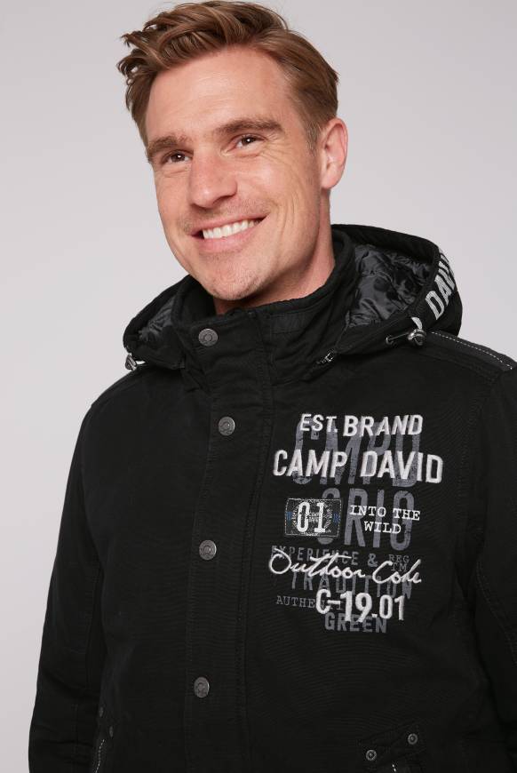 Soccx Winterblouson mit abtrennbarer Kapuze und Artworks black Black Friday Preise