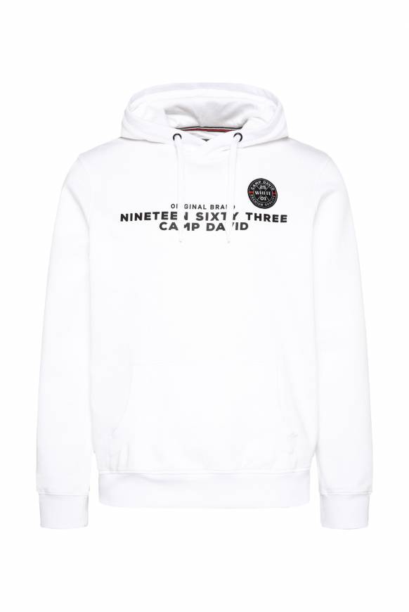 Soccx Hoodie mit Rubber Print opticwhite S Outlet