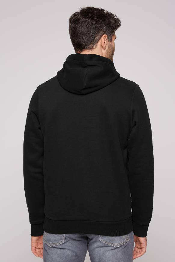 Soccx Kapuzensweatshirt mit Used Print black Hotsell