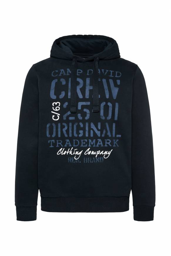 Soccx Kapuzensweatshirt mit Used Print blue navy im Angebot