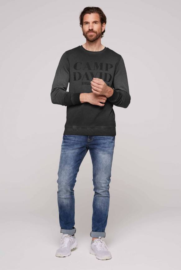 Soccx Sweatshirt mit Vintage Print black Günstig kaufen