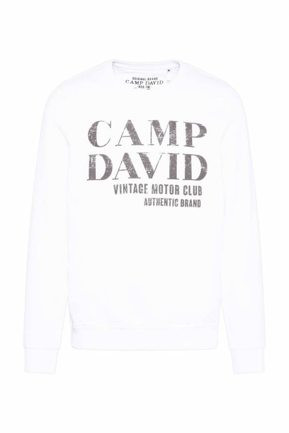 Soccx Sweatshirt mit Vintage Print opticwhite Versandkostenfrei