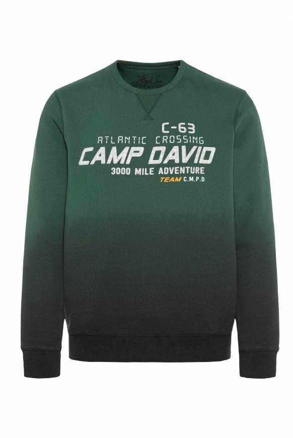 Soccx Sweatshirt Dip Dye mit Puff-Print dark green Begrenztes Angebot