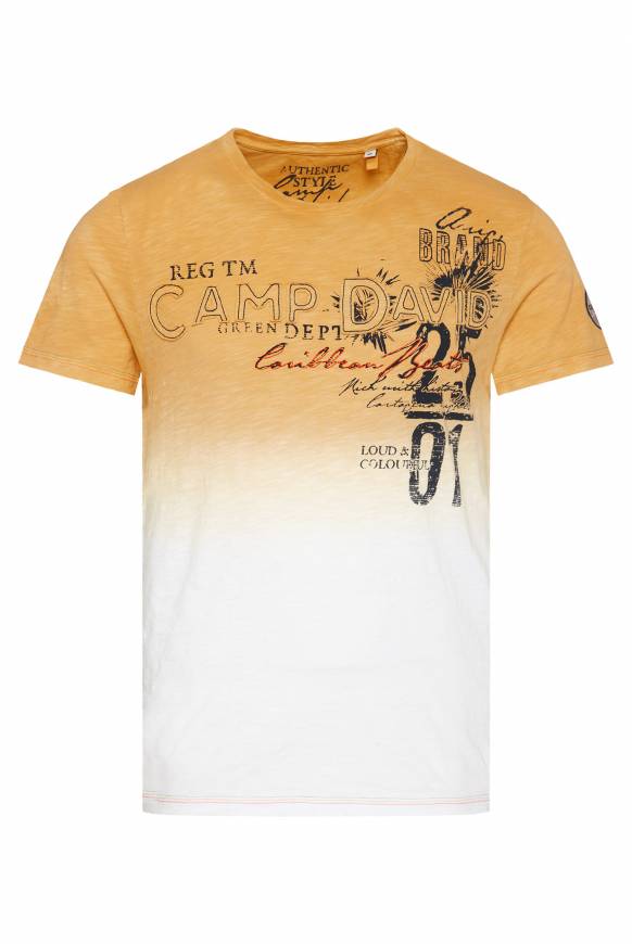 Soccx Dip Dye T-Shirt mit Artwork warm sun S JETZT KAUFEN